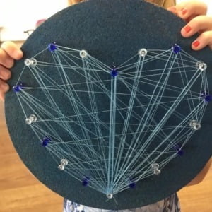 Ateliere copii - String Art - Inimioara